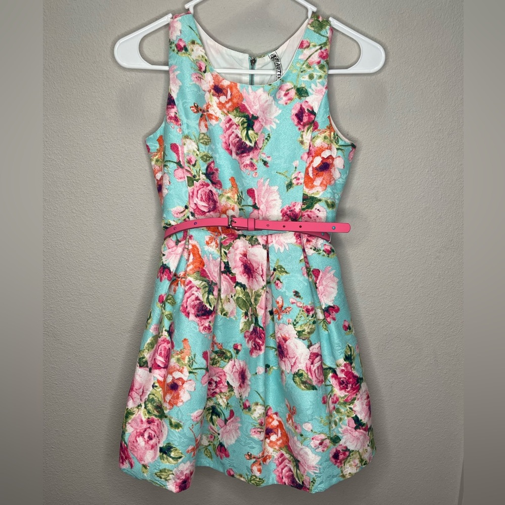 Beautees Sleeveless Floral Dress